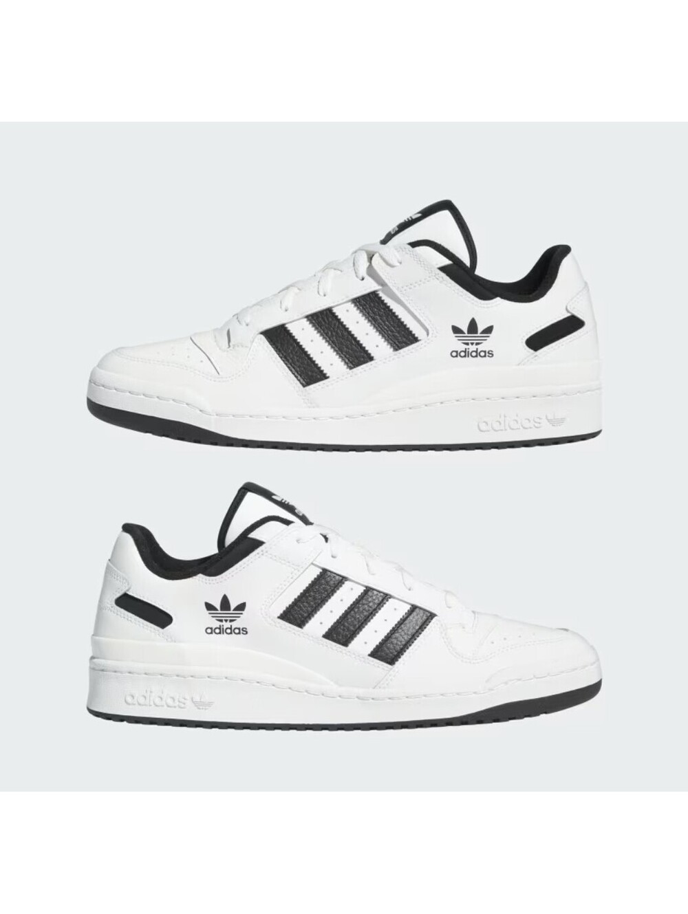 IH7830 adidas Originals Forum Low CL Core White Core Black (Men's) Sz. 9.5 NEW